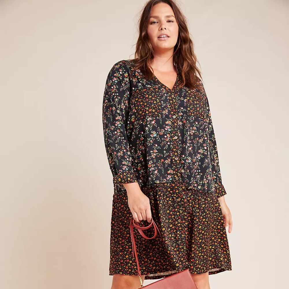 Maeve Marlie Button-Front Tunic in 18W